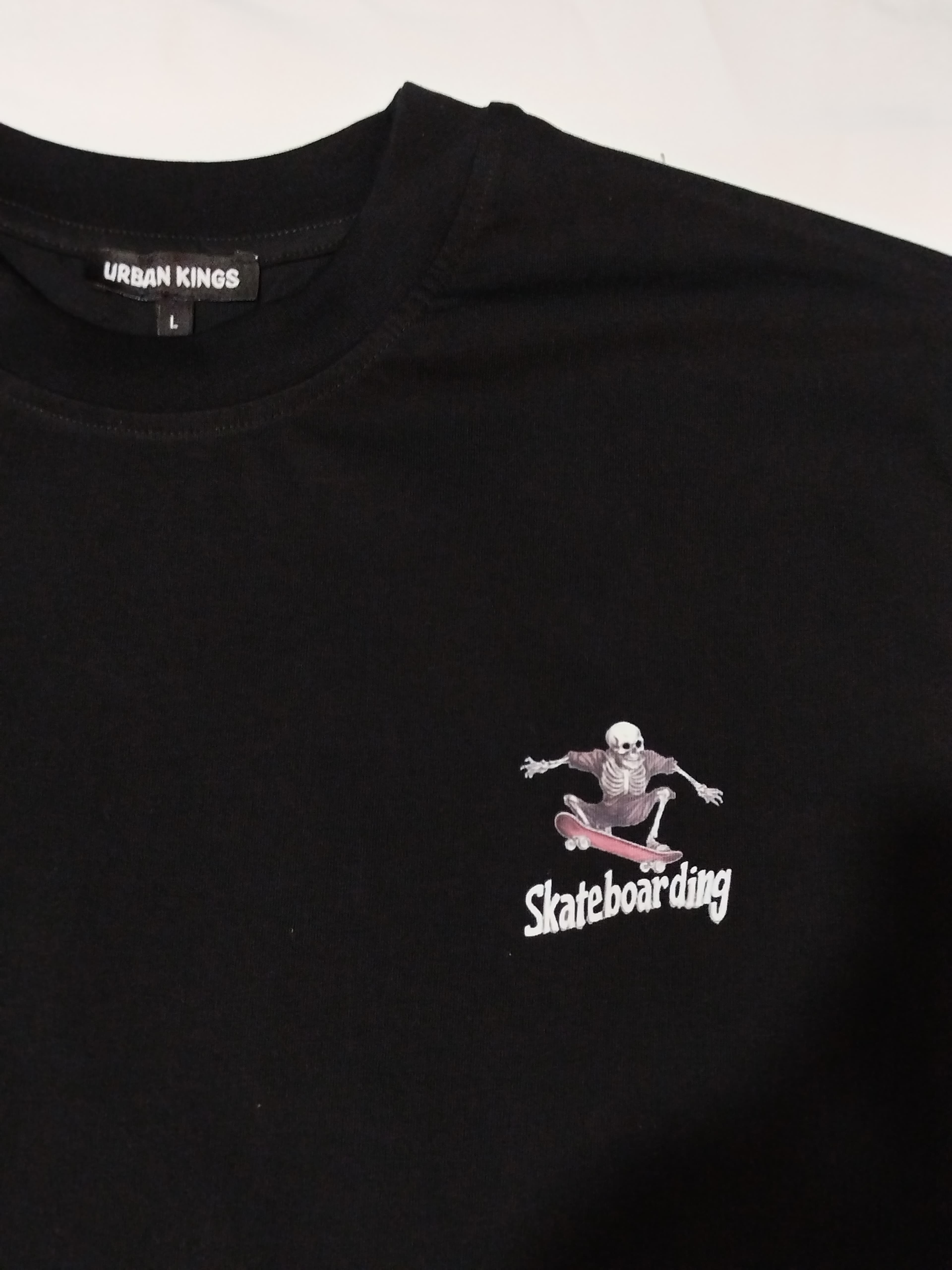 Skateboarding skeleton - Kısa kollu oversize t-shirt