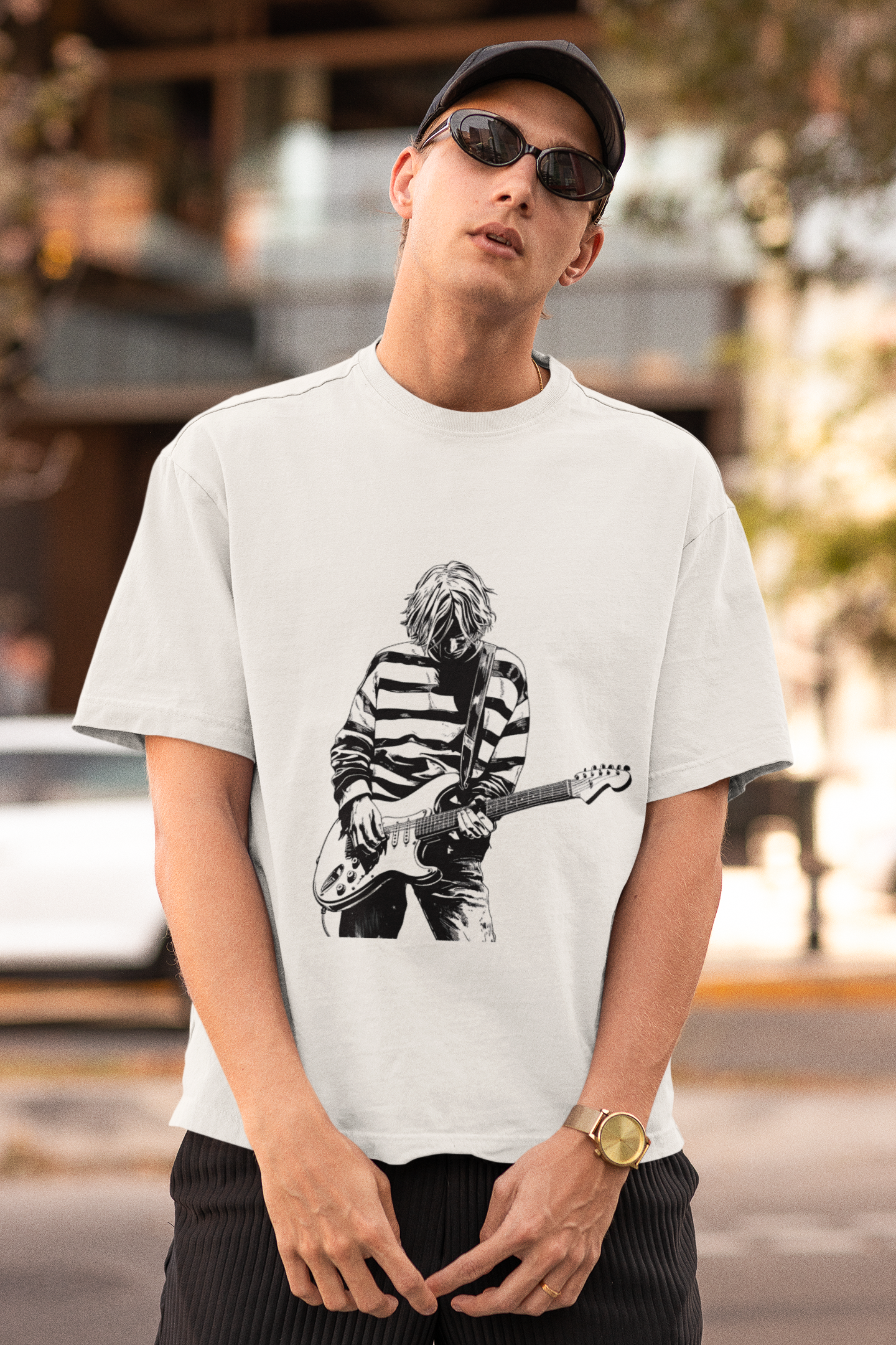 Grunge - Kısa kollu oversize t-shirt