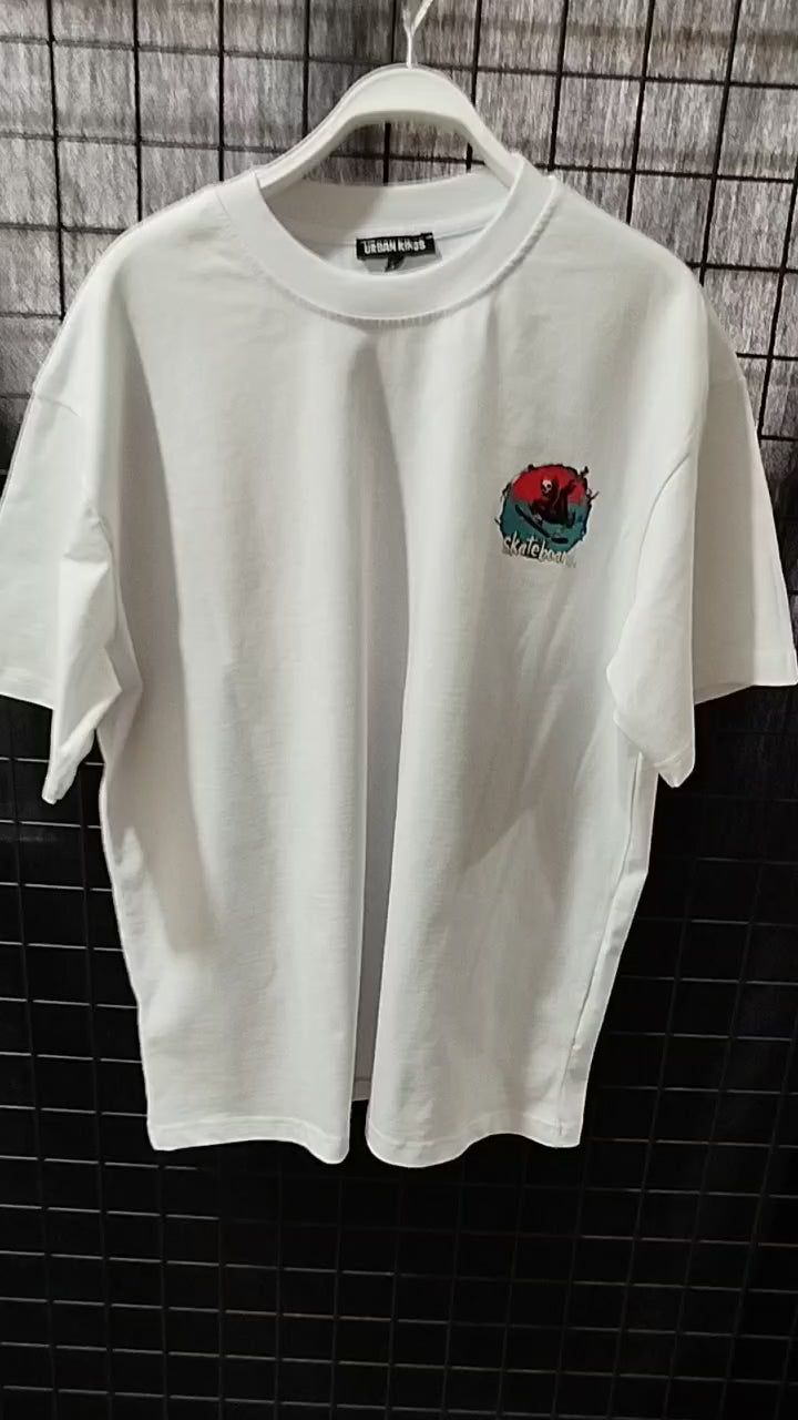 Skateboarding - Kısa kollu oversize t-shirt